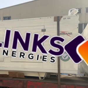 Links Energies logo displayed on industrial equipment for energy solutions.